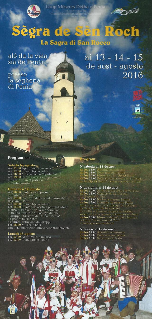 Programma Sagra di San Rocco